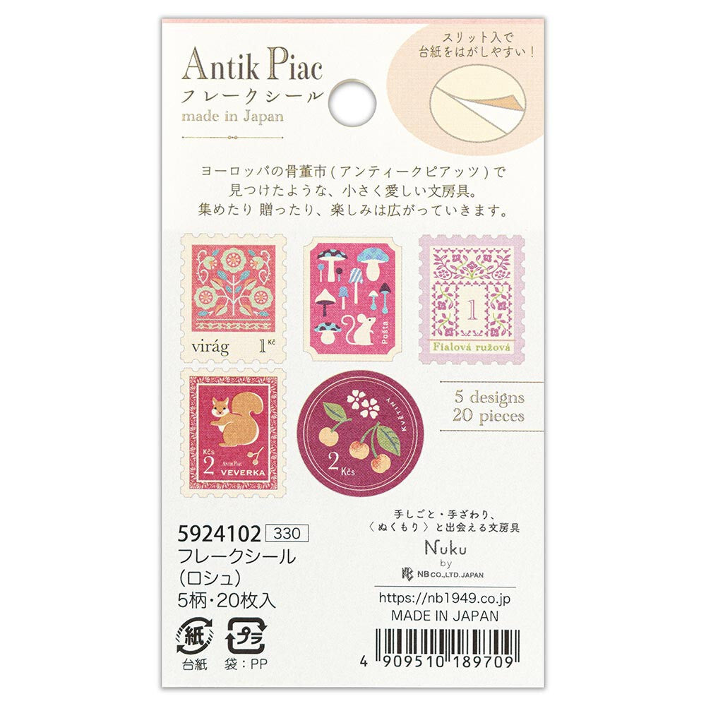 Antik Piac Postage Style Sticker Flakes - Roche - Scop