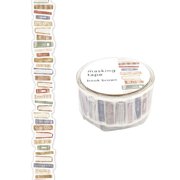 Mind Wave Washi Tape Die-Cut Braune Bücher 18mmx5m