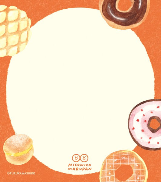 Memo Pad Donuts 100 Sheets 80x90mm 4-Design Memo Block - Scop