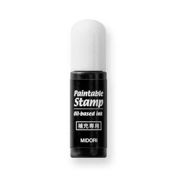 MIDORI Refill Ink Black for MIDORI's Paintable Stamp and Pre-Inked Stamp