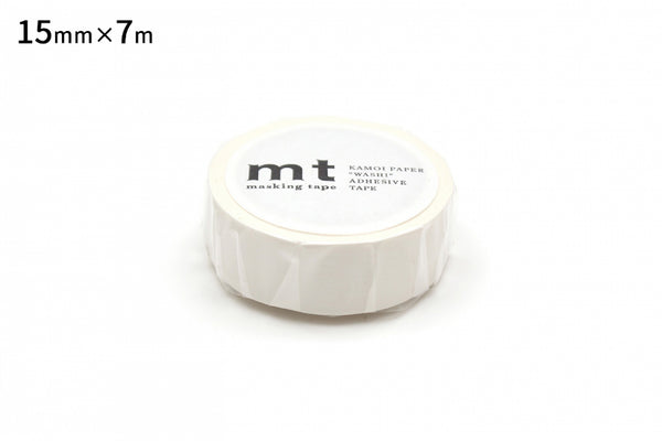 mt Masking Tape Matt Weiß 15mm x 7m Washi Tape