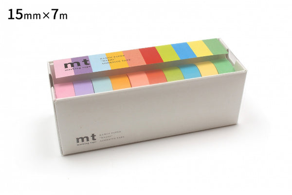 mt Masking Tape 10 Color Set 15mmx7m Washi Tape