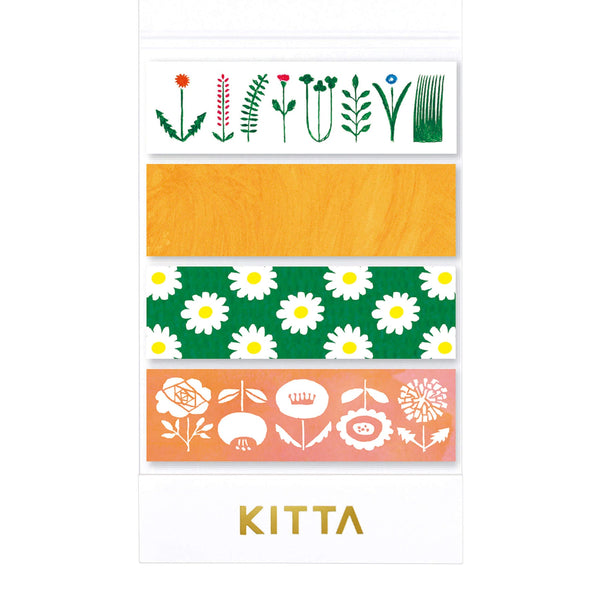 KITTA Basic Neuauflage Blumen Washi Tape Washi Sticker