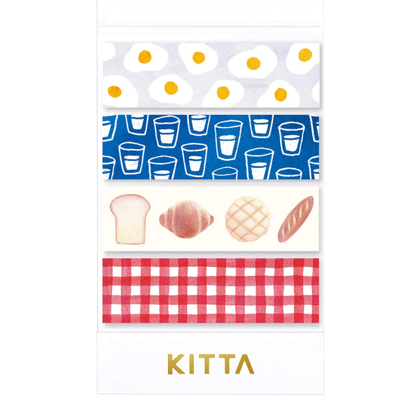 KITTA Basic Neuauflage Frühstück Washi Tape Washi Sticker