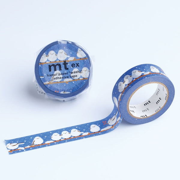 mt ex 1P Long-Tailed Tit Winter Masking Tape Washi Tape 15mmx7m